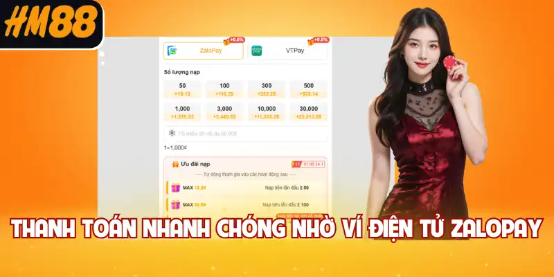 Thanh toán nhanh chóng nhờ ví điện tử ZaloPay